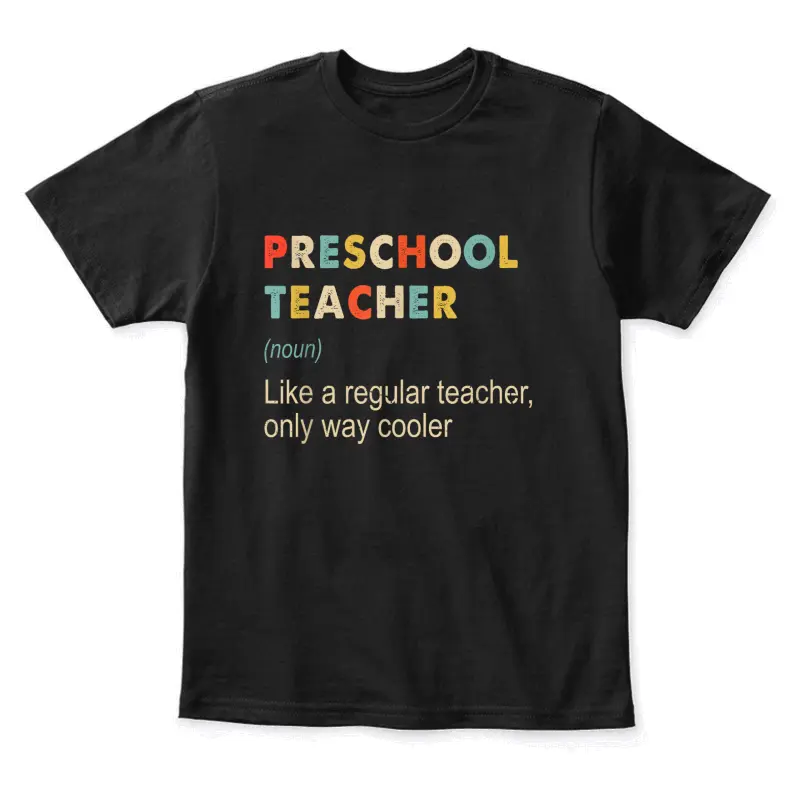 Funny Kindergarten Teacher Definition Youth Staple T-Shirt