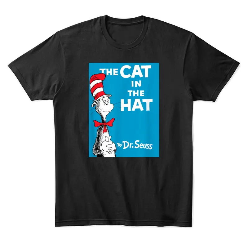 Dr. Seuss The Cat In The Hat Book Cover Unisex Staple T-Shirt