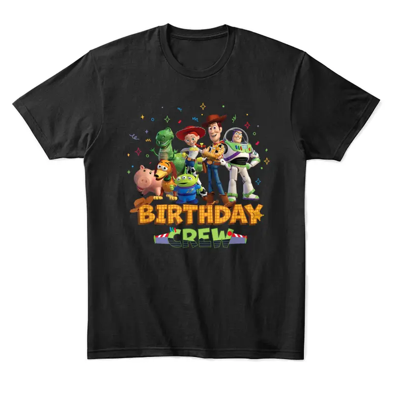 Disney And Pixar’s Toy Story Birthday Crew Party Matching Unisex Staple T-Shirt