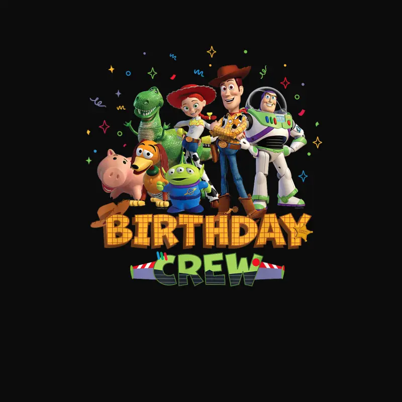 Disney And Pixar’s Toy Story Birthday Crew Party Matching Unisex Staple T-Shirt