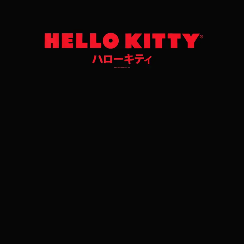 Hello Kitty Classic Logo In Japanese Tee Shirt Toddler Staple T-Shirt