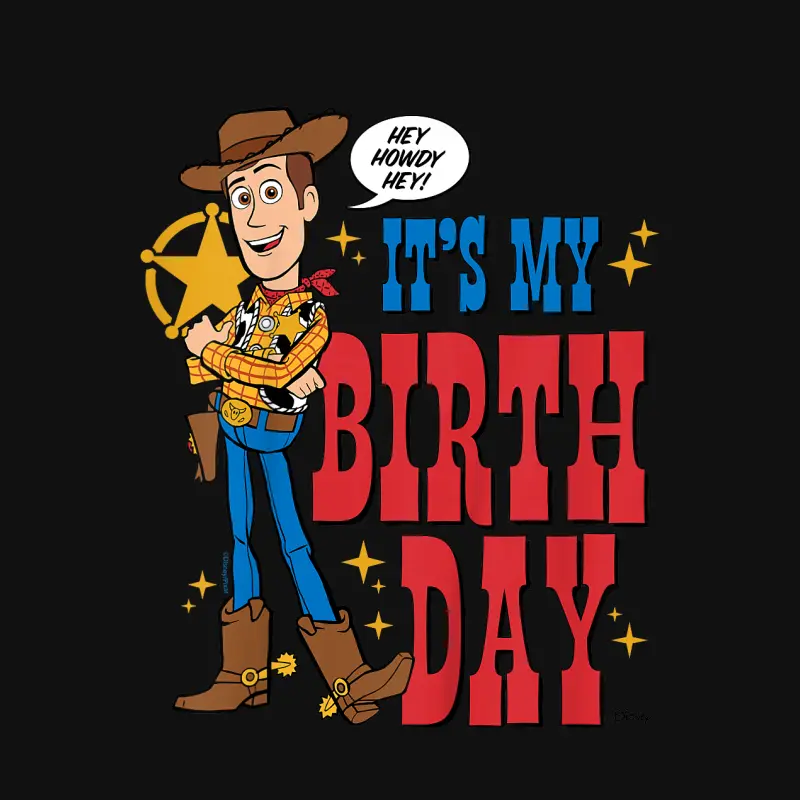 Kids Toy Story - Woody It's My Birthday Baby Onesie