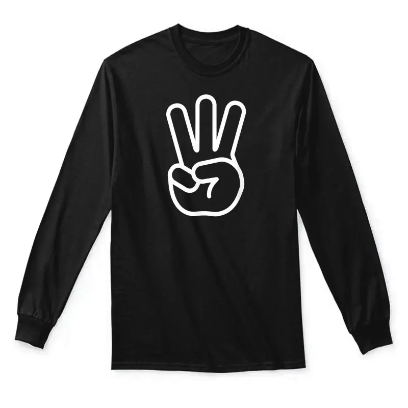 Kids 3Rd Birthday Fingers Three Years Old Boys Girls Unisex Long Sleeve T-Shirt