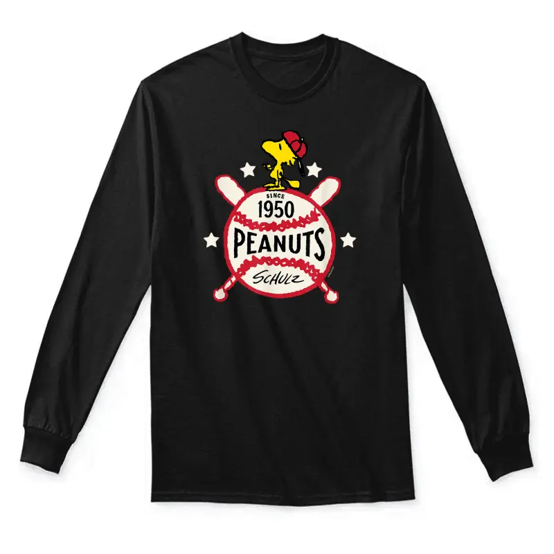 Peanuts - Woodstock 1950 Baseball Unisex Long Sleeve T-Shirt