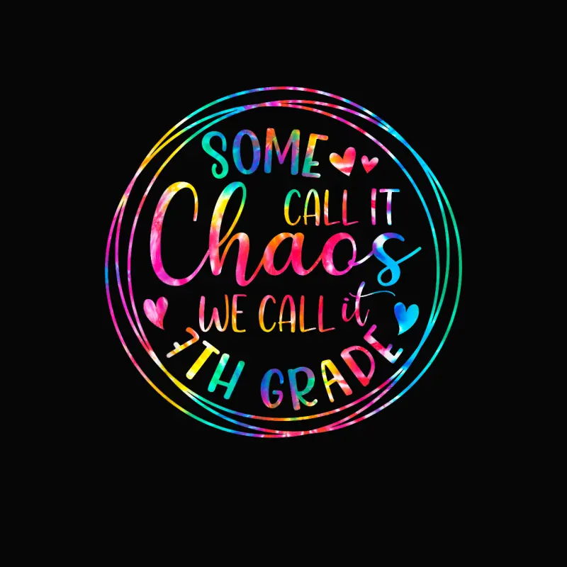 Some Call It Chaos We Call It 7Th Grade Teacher Appreciation Toddler Staple T-Shirt