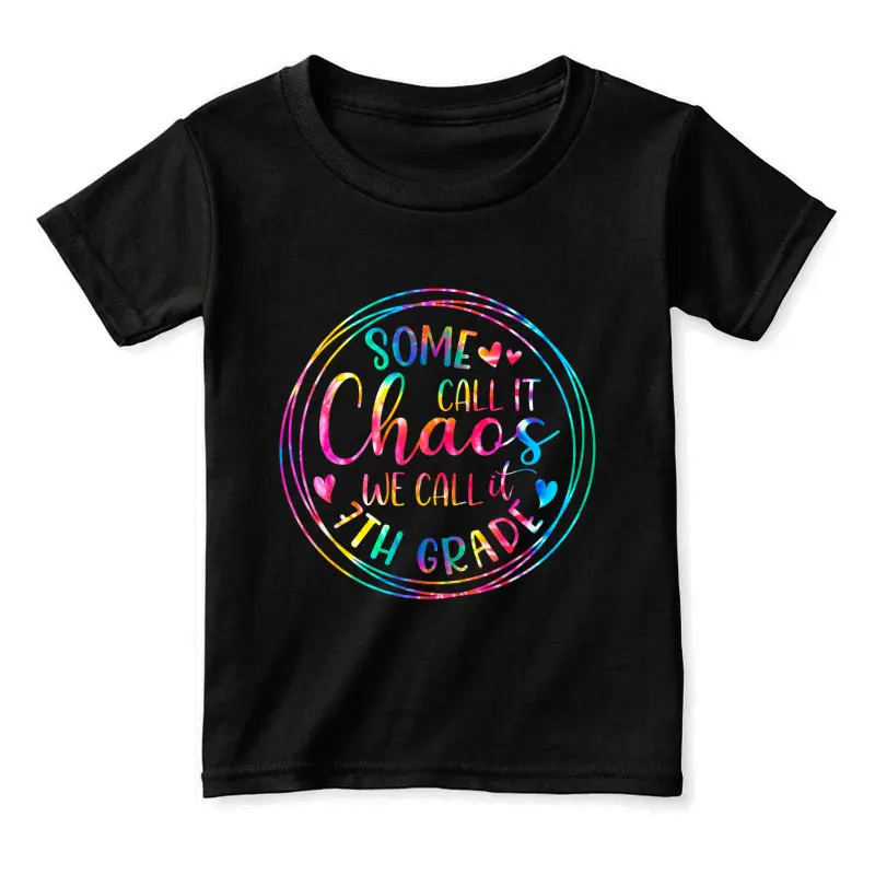Some Call It Chaos We Call It 7Th Grade Teacher Appreciation Toddler Staple T-Shirt