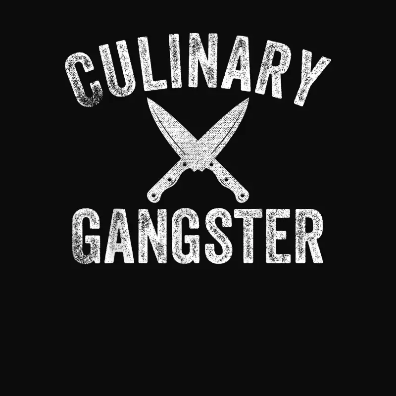 Culinary Gangster Cooking Themed Chefs Cooking Enthusiasts Unisex Staple T-Shirt