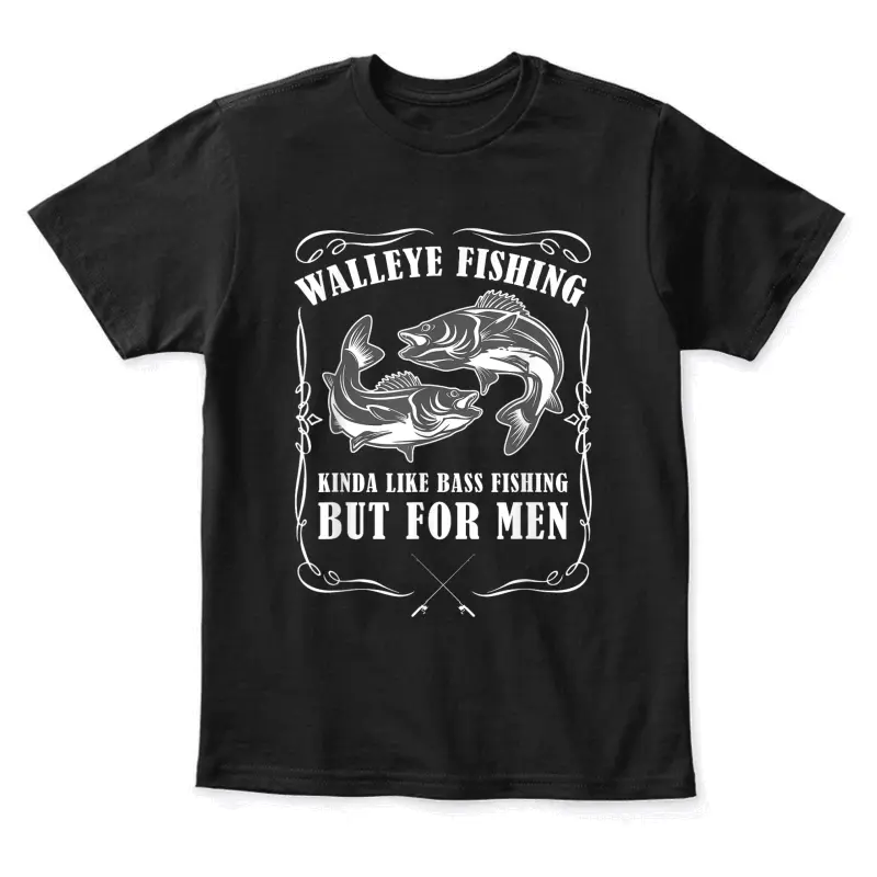Walleye Fishing For Men Funny Fishing Youth Staple T-Shirt
