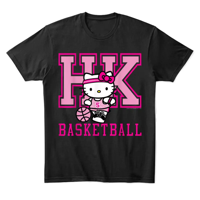 Hello Kitty Basketball Sports Athlete Tee Shirt Unisex Staple T-Shirt