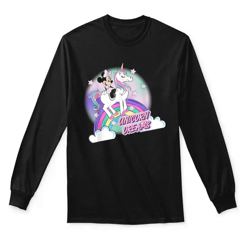 Disney Minnie Mouse Unicorn Dreams Unisex Long Sleeve T-Shirt