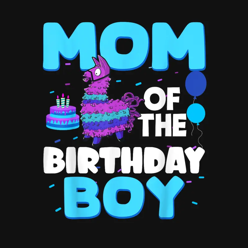 Mom Of The Birthday Boy Llama Mom And Dad Family Party Baby Onesie