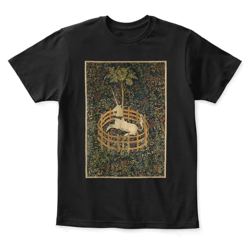 Unicorn In Captivity Unicorn Tapestries Tshirt Vintage Gift Youth Staple T-Shirt
