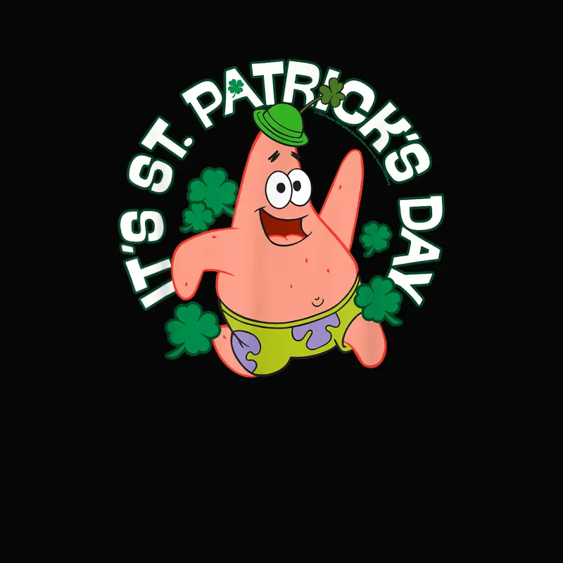 Spongebob Squarepants It's St. Patrick's Day Toddler Staple T-Shirt