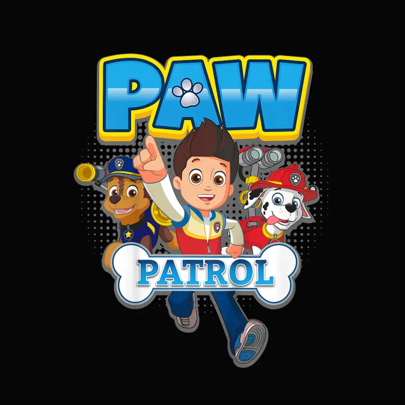 Kids Paw Patrol Ryder And Pups Action Toddler Staple T-Shirt