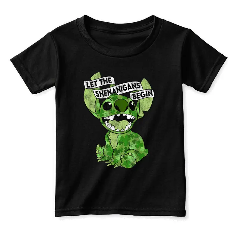 Disney Lilo & Stitch St. Patrick's Day Stitch Shenanigans Toddler Staple T-Shirt