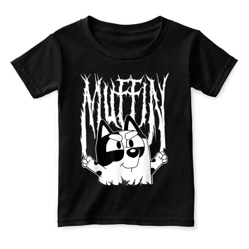 Funny Muffin Metal White Heeler Emotions Grunge Scream Toddler Staple T-Shirt