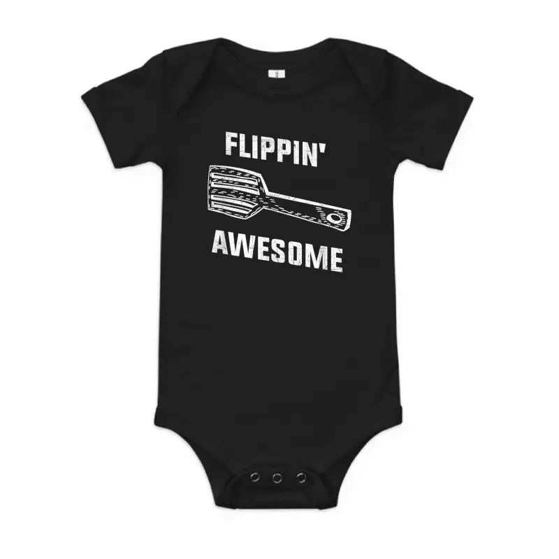 Flippin' Awesome Spatula - Funny Baker Or Cook T Shirt Baby Onesie