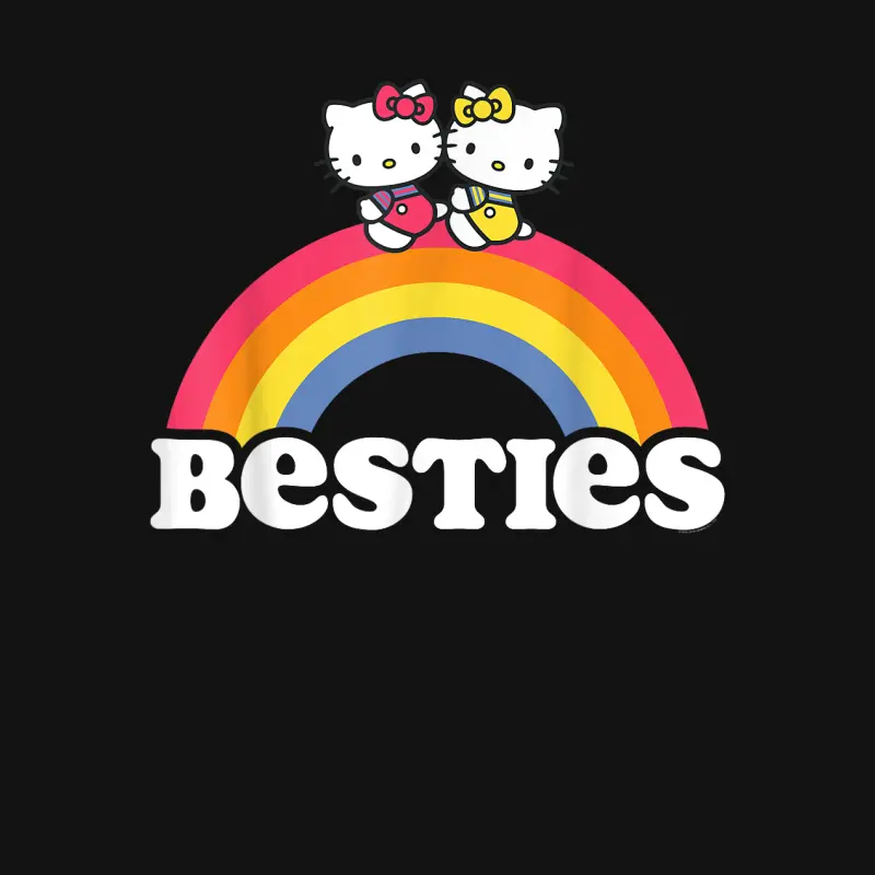 Hello Kitty And Mimmy Besties Tee Shirt Unisex Long Sleeve T-Shirt