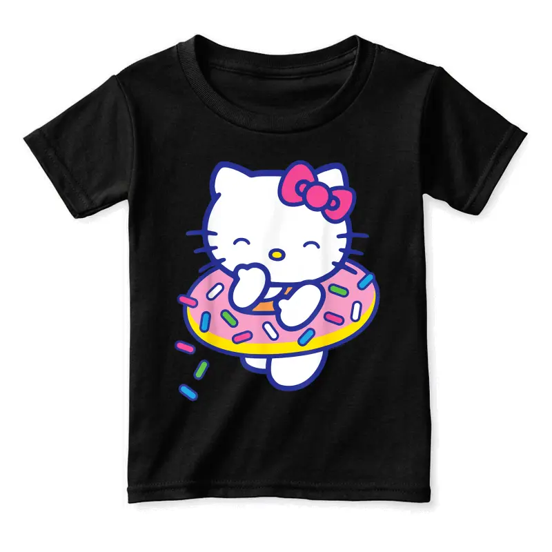 Hello Kitty Donut Sprinkles Floaty Summer Swimming Toddler Staple T-Shirt