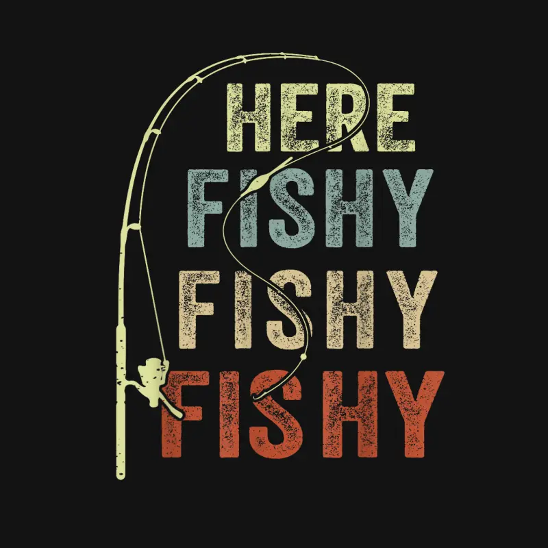 Funny Here-Fishy Men Women Boy Toddler Bass Step Dad Fishing Unisex Long Sleeve T-Shirt