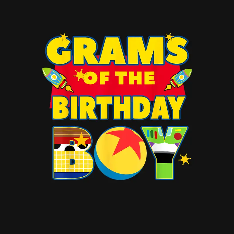 Grams The Birthday Boy Toy Familly Matching Story Bday Unisex Long Sleeve T-Shirt