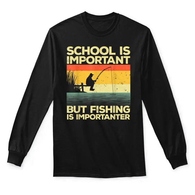Cool Fishing For Men Women Bass Fishing Fisherman Fish Trout Unisex Long Sleeve T-Shirt