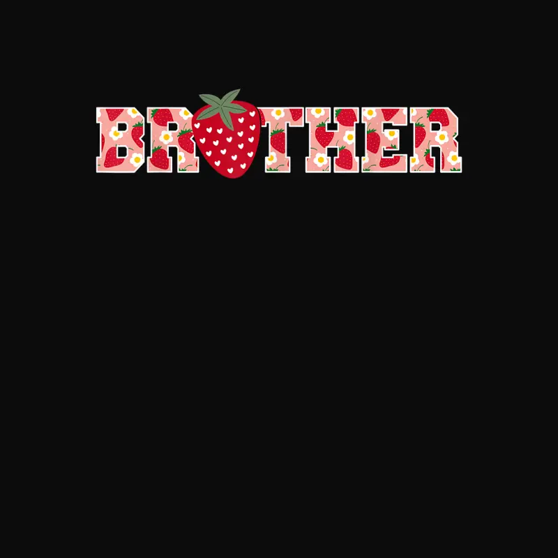 Funny Strawberry Brother Fruit 1St Birthday Family Matching Unisex Staple T-Shirt