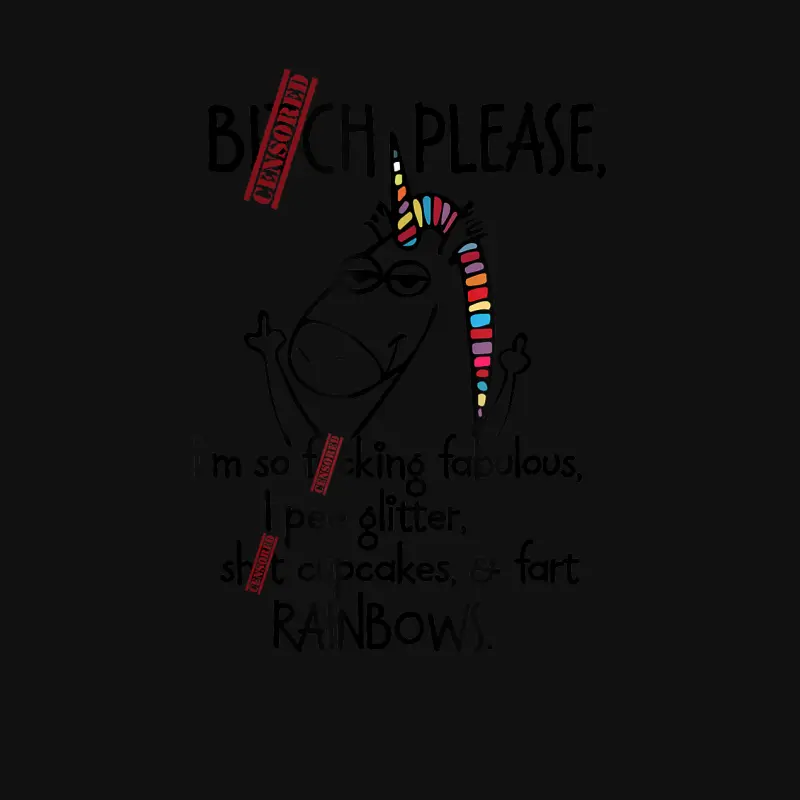 Bitch Please Rainbow Funny Unicorn Unisex Baby Onesie