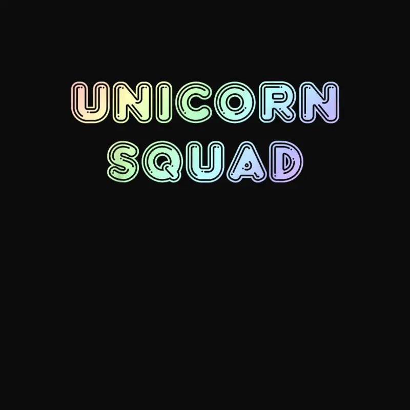 Unicorn Squad Shirt - Cute Rainbow Design For Women & Girls Unisex Staple T-Shirt