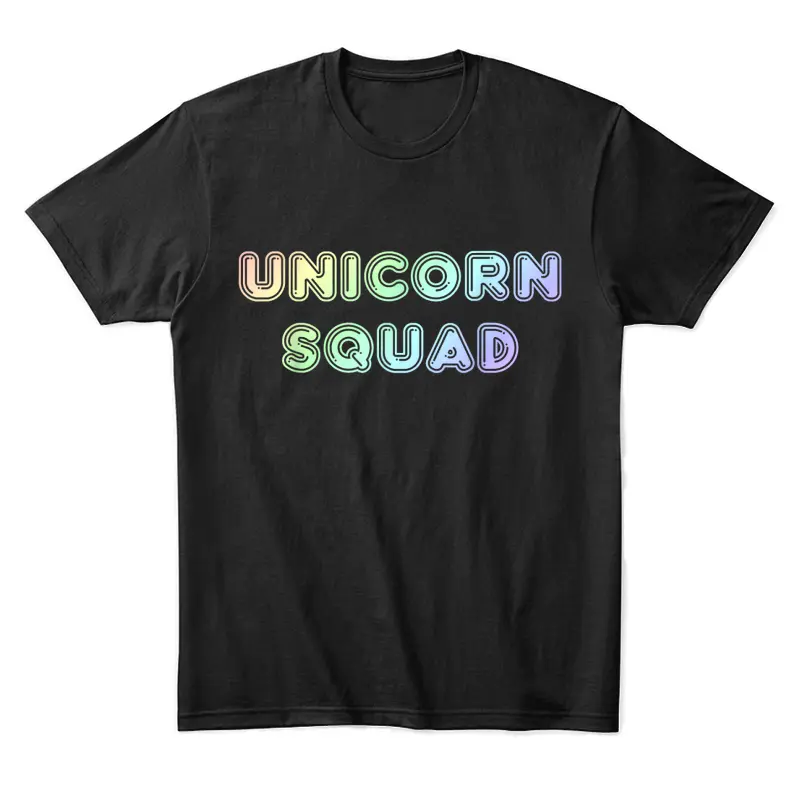Unicorn Squad Shirt - Cute Rainbow Design For Women & Girls Unisex Staple T-Shirt