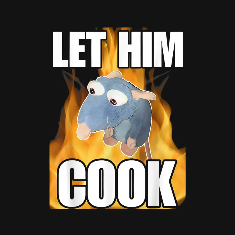 Rat Let Him Cook Funny For Men Women Unisex Long Sleeve T-Shirt