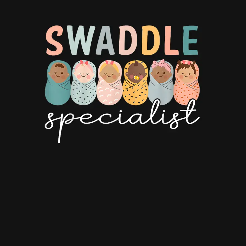Swaddle Specialist Nicu Mother Baby Nurse Tech Neonatal Icu Youth Staple T-Shirt