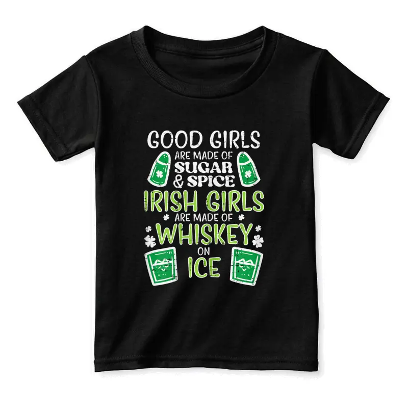 Good Girls Sugar Spice Irish Fun St Patricks Day Adult Women Toddler Staple T-Shirt
