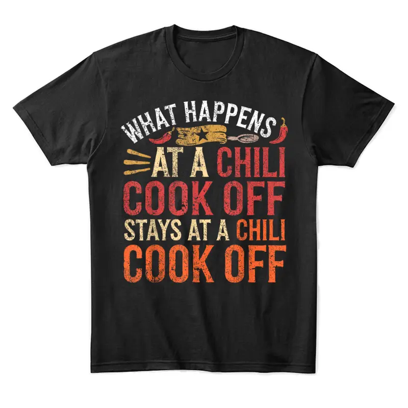 Chili Cook Off Funny Cooking Chili Unisex Staple T-Shirt