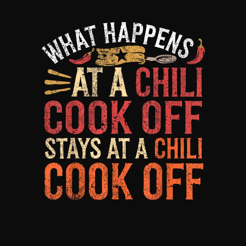 Chili Cook Off Funny Cooking Chili Unisex Staple T-Shirt