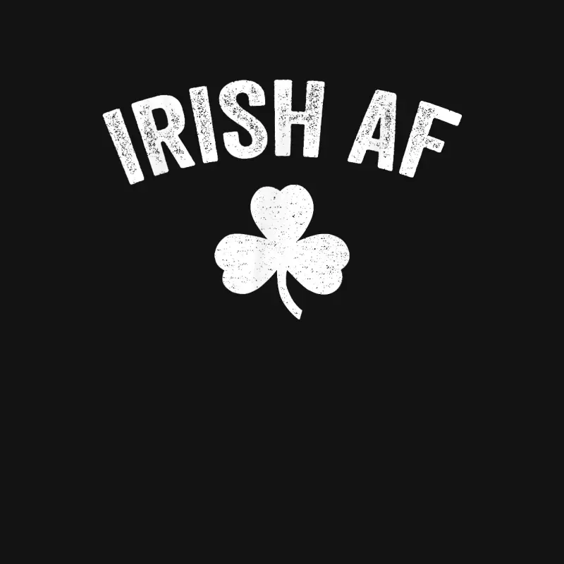 Irish Af Funny St. Patrick's Day Shamrock Party Gift Youth Staple T-Shirt