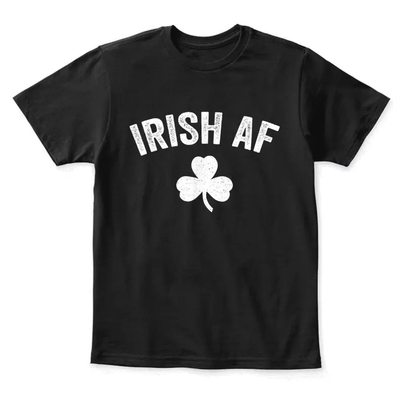 Irish Af Funny St. Patrick's Day Shamrock Party Gift Youth Staple T-Shirt