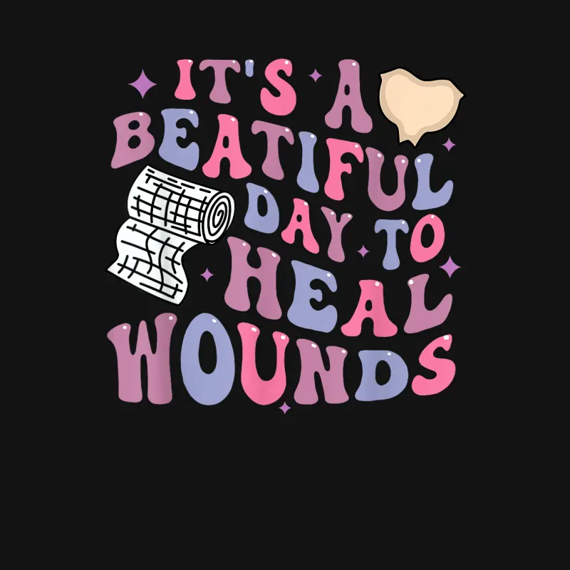 Its A Beautiful Day To Heal Wounds Retro Wound Care Nurse Os Youth Staple T-Shirt