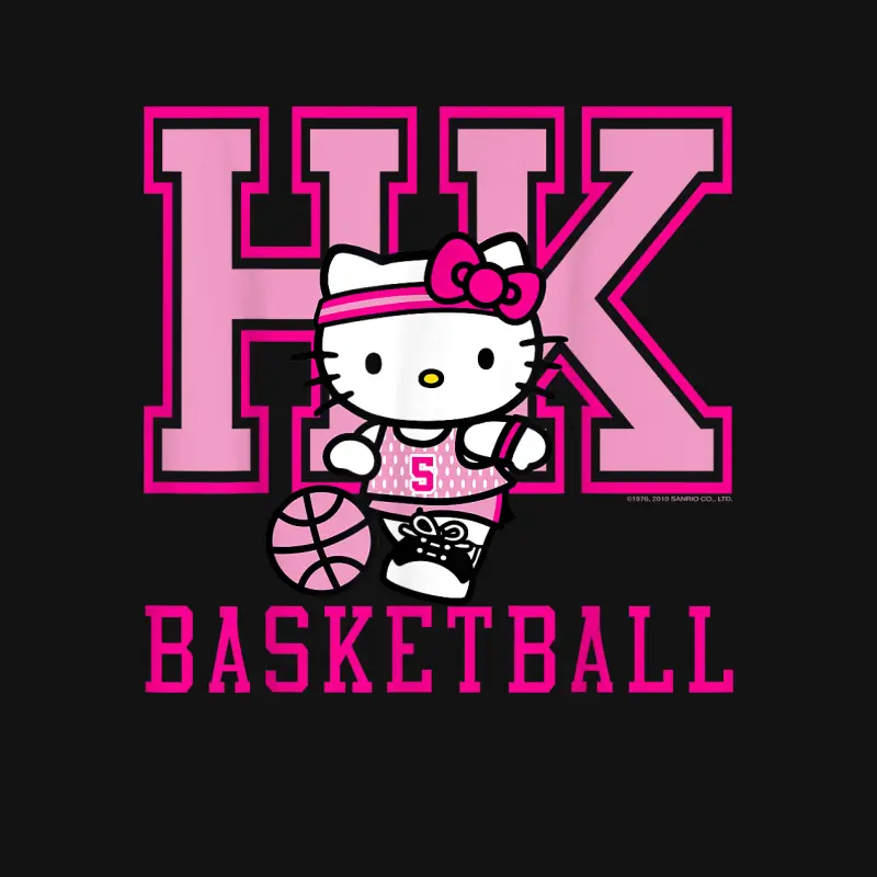 Hello Kitty Basketball Sports Athlete Tee Shirt Youth Staple T-Shirt