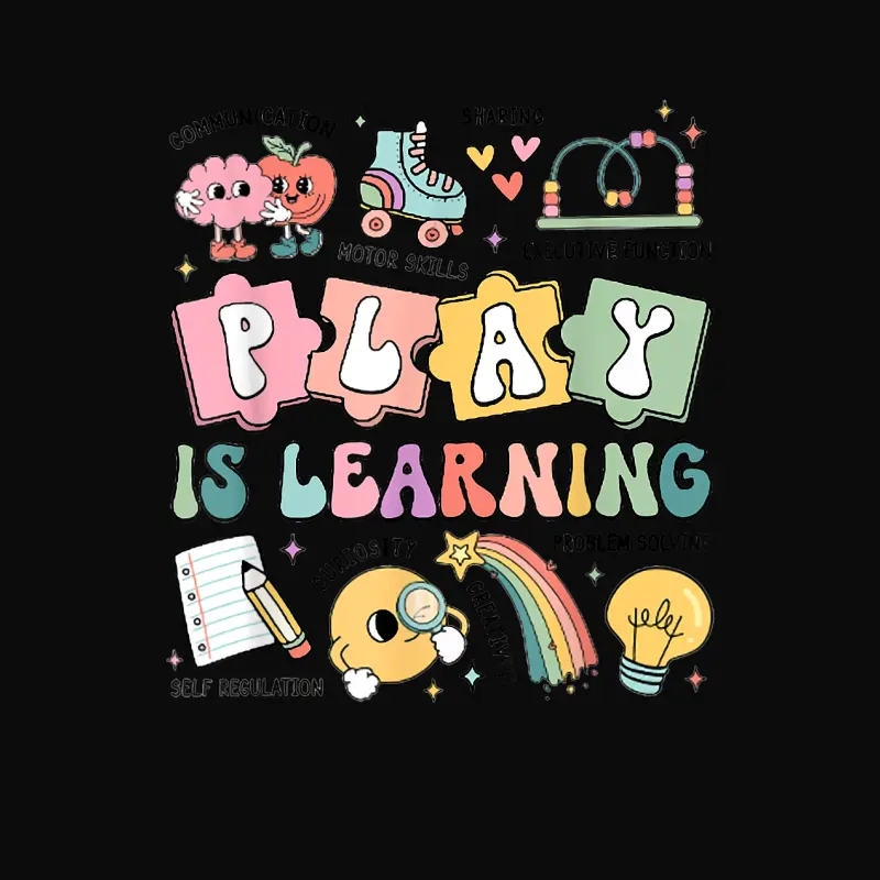 Retro Play Is Learning Kindergarten Teacher Team Women Unisex Staple T-Shirt