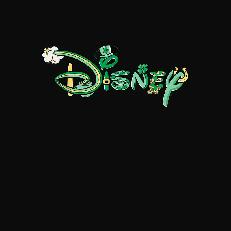 Disney Logo St. Patrick’s Day Letters Vacation Trip Matching Unisex Staple T-Shirt