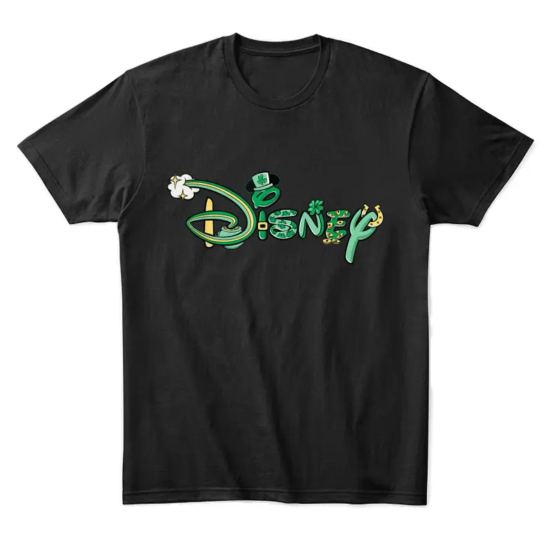 Disney Logo St. Patrick’s Day Letters Vacation Trip Matching Unisex Staple T-Shirt