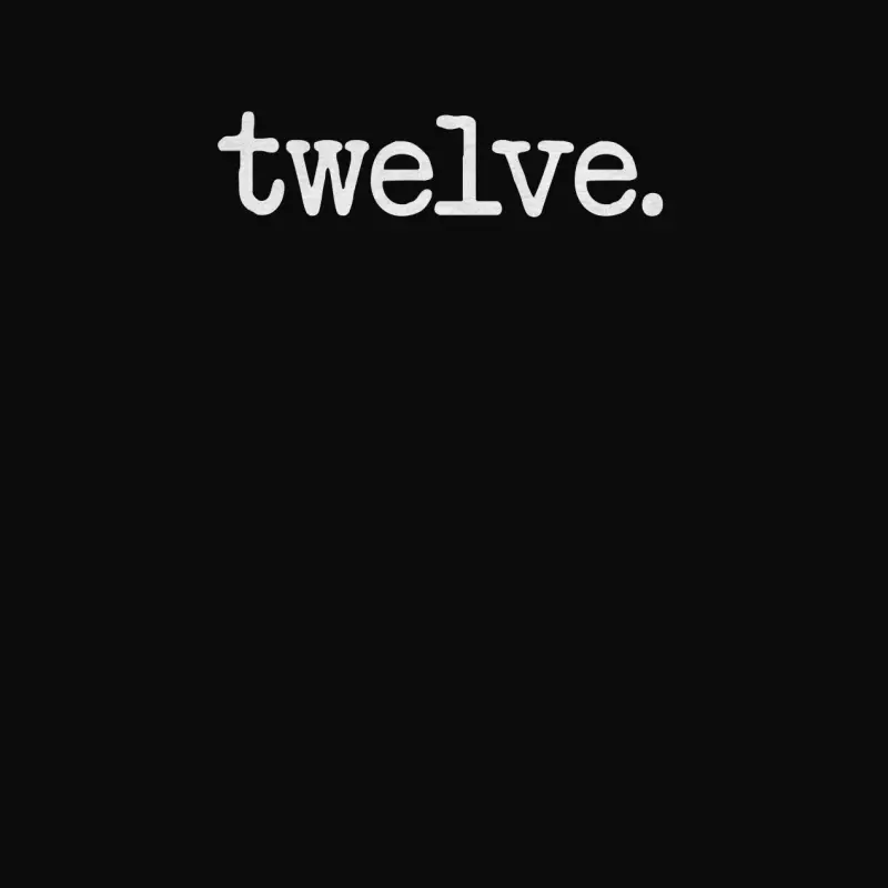 12 Years Old "Twelve." - 12Th Birthday Gift Unisex Staple T-Shirt