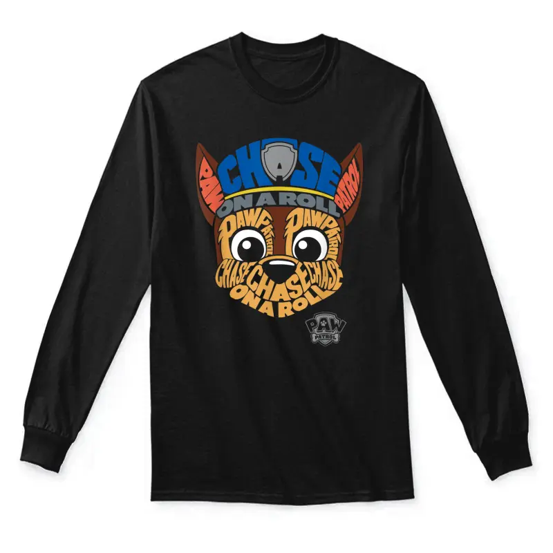 Paw Patrol Chase Face Unisex Long Sleeve T-Shirt