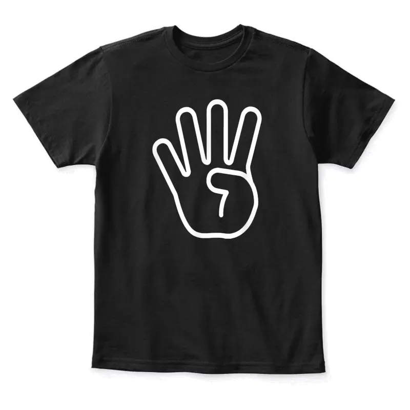 Kids 4Th Birthday Fingers Four Years Old Boys Girls Youth Staple T-Shirt