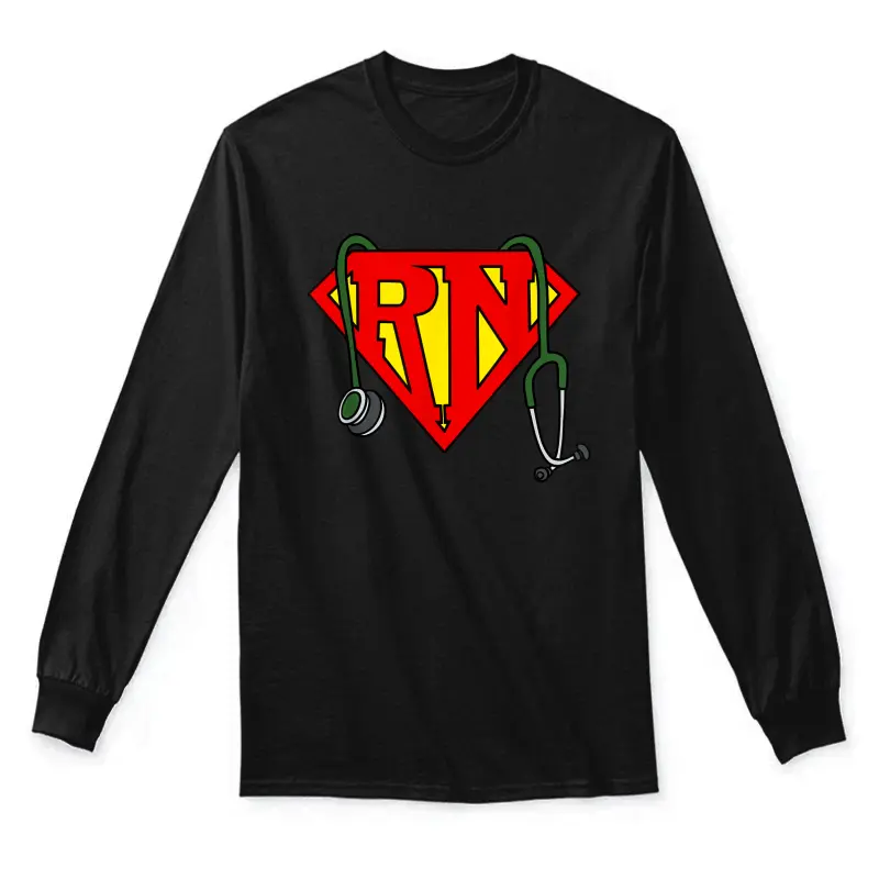 Super Nurse Funny Superhero Nurse Unisex Long Sleeve T-Shirt