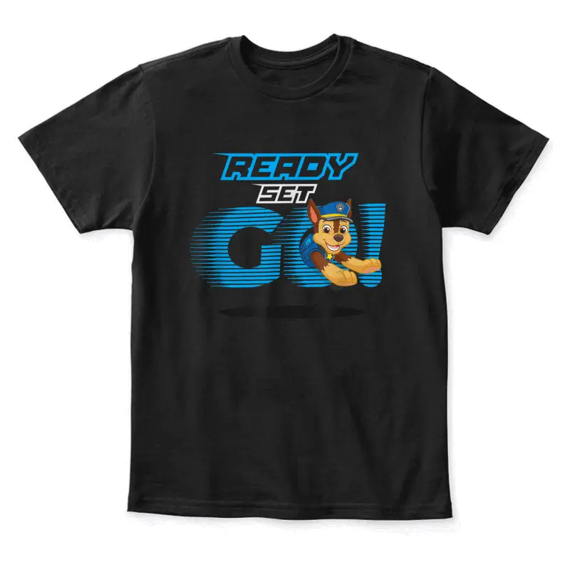 Paw Patrol Ready Set Go! Chase Youth Staple T-Shirt