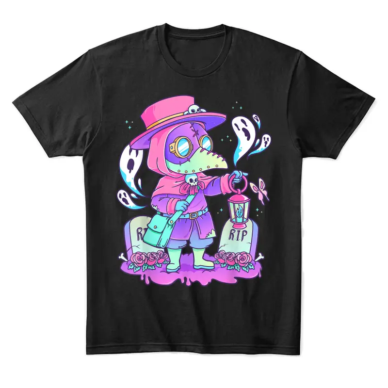 Pastel Goth Cute Creepy Plague Doctor Kawaii Menhera Wiccan Unisex Staple T-Shirt