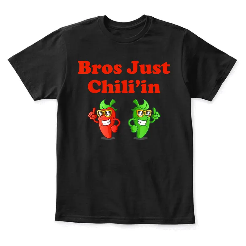 Bros Just Chili'in Spicy Cook-Off Youth Staple T-Shirt