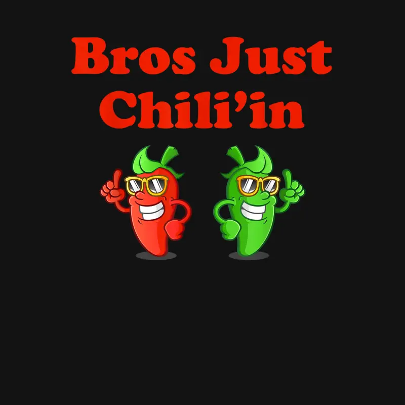 Bros Just Chili'in Spicy Cook-Off Youth Staple T-Shirt